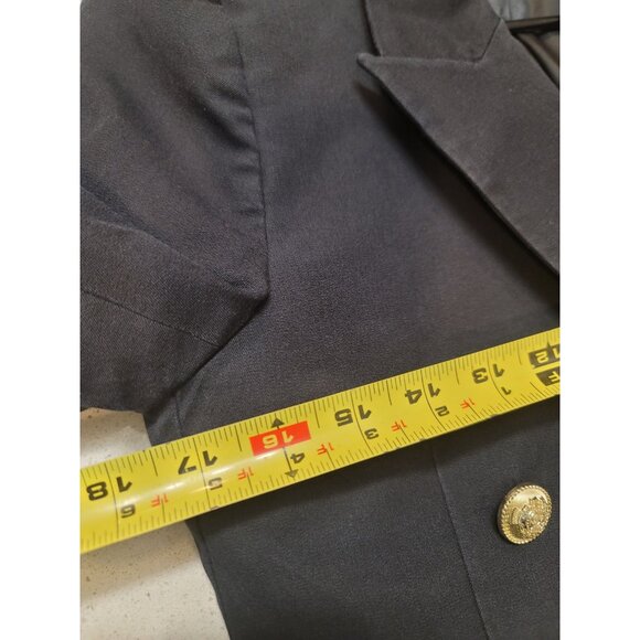 Derek Lam 10 Crosby Size 8 Sandra Double Breasted Slit Blazer Black - Picture 6 of 10